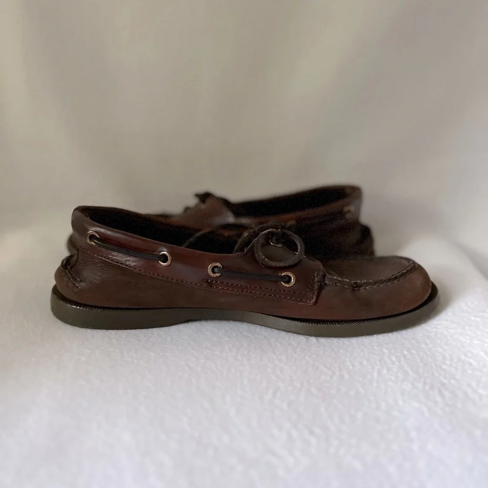 Sperry Sider Men’s size 8 1/2M Brown Leather Loafers